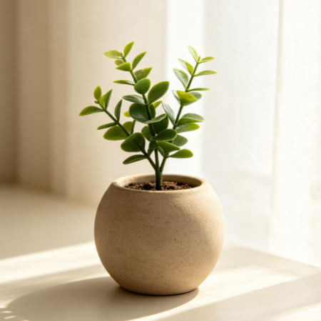 Mini Artificial Green Plant Pot